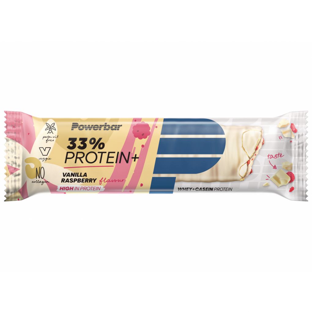 Protein Plus 33% - Vainilla/Frambuesa - Caja 10 unidades