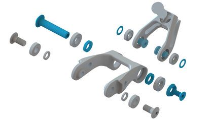 Tornillos y Espaciadores de Bieleta Atom Lynx - por defecto