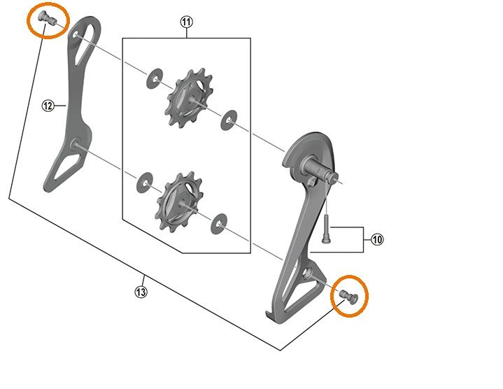 Tornillos Roldanas RD-R9250 - por defecto