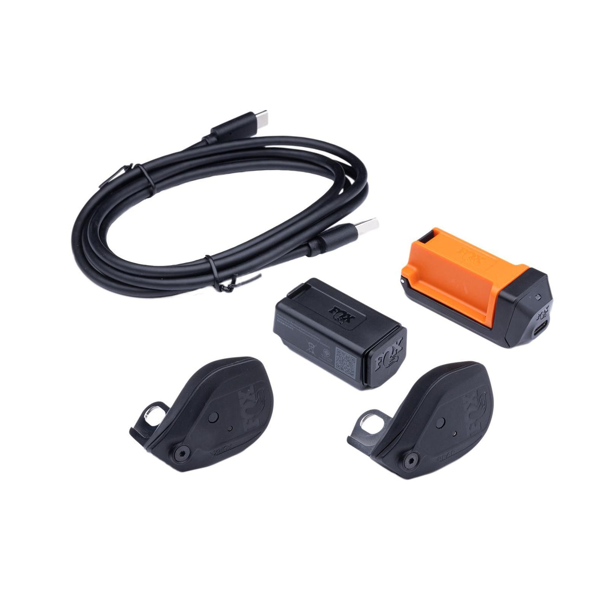 Kit Fox Live Valve Neo F + R Sensors Battery Charger & Cable 2025 - Por defecto
