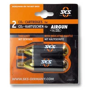 2 Cartuchos CO2 16 g SKS Airgun - Por defecto