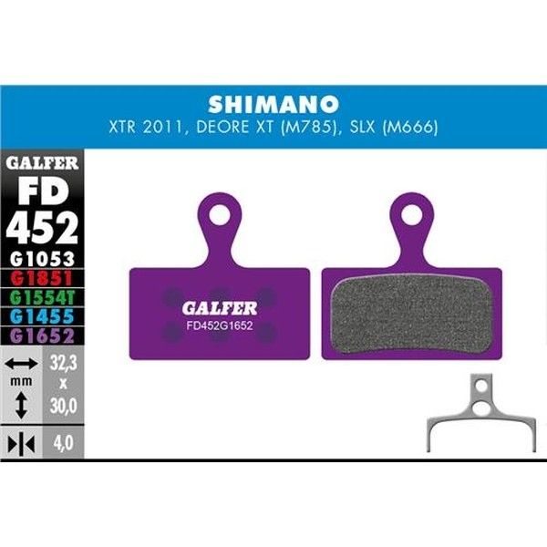 Galfer Pastillas E-Bike Shimano XTR/SLX - Única