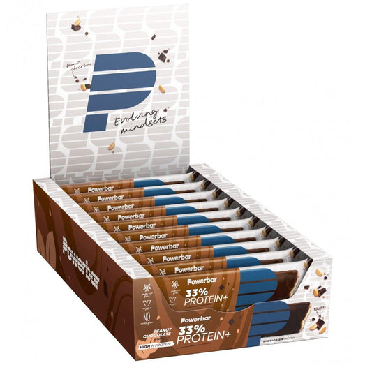 Protein Plus 33% - Chocolate/Cacahuete - Caja 10 unidades