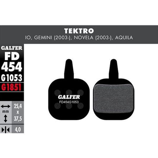 Pastillas Tektro IO, Gemini (2003), Novela (2003), Aquila - Standard