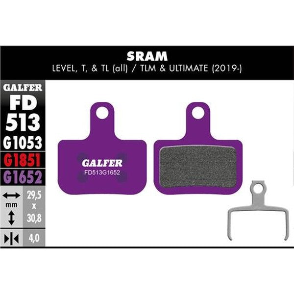 Pastillas E-Bike Sram Level/Level T/Level TL/Level TLM/Level Ultimate - por defecto