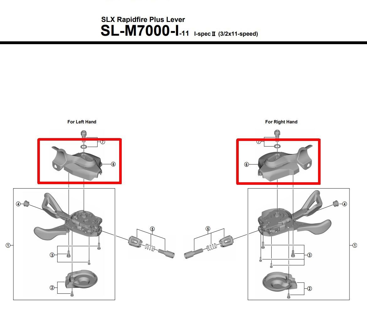Tapa Inferior SLX SL-M7000 - Tapa Derecha