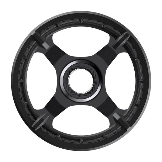 Steps CR-ET600 - 38 Dientes Negro Con Guia cadena 2x