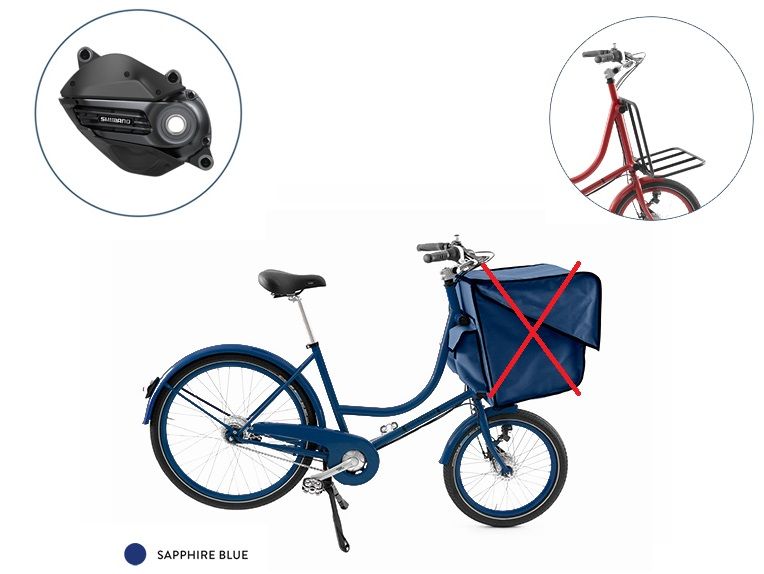 E-Classic - Azul Zafiro + Portabultos Delantero
