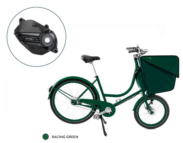 E-Classic - Verde Racing + Alforja Delantera