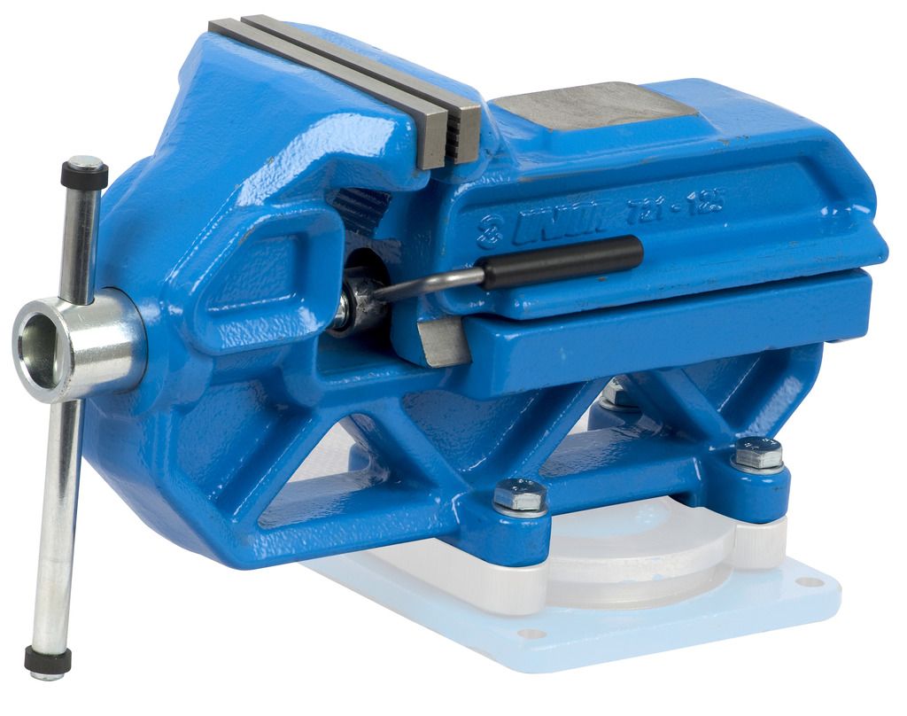 Tornillo de Banco Irongator Automático - Azul Mordaza 125mm