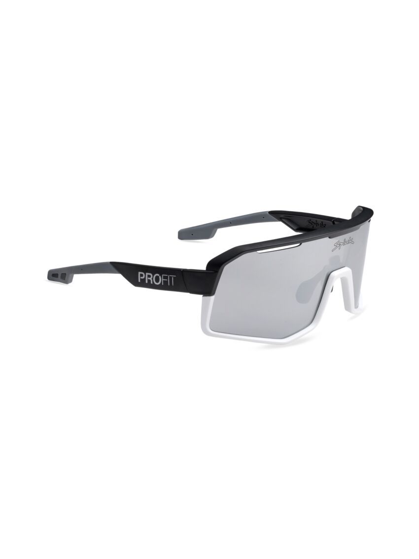 Profit V3 - Negro/Blanco Lente Espejo Plata