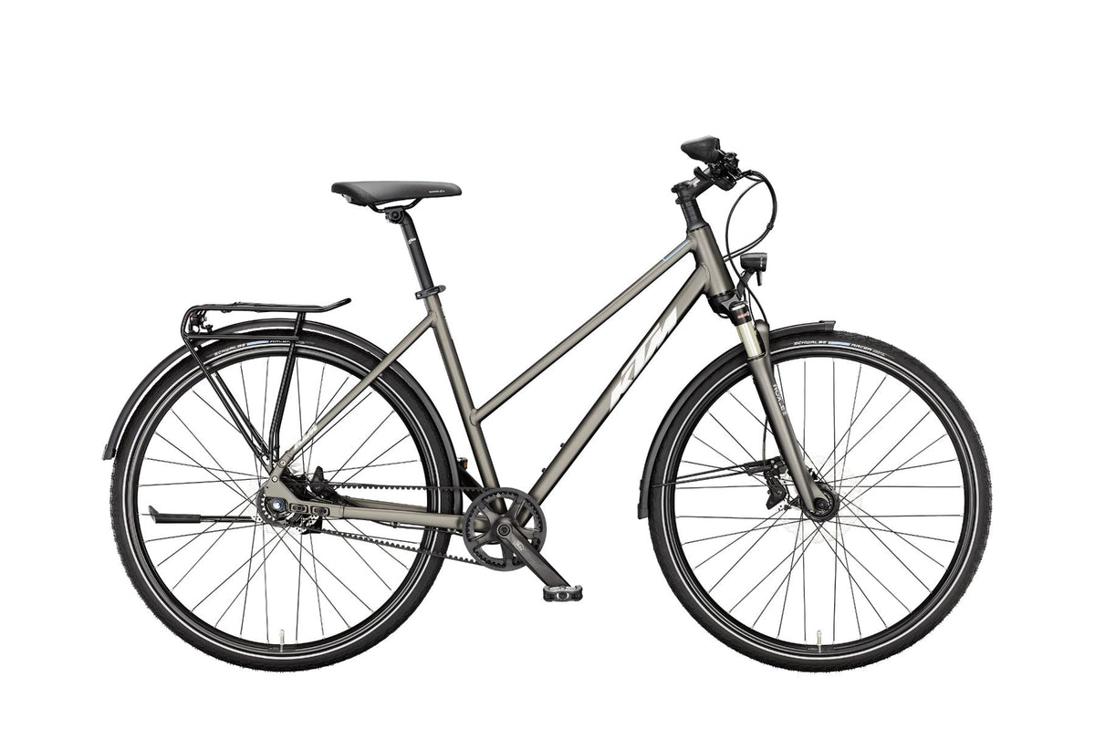 Life Tour Woman - D 46 MACHINE GREY MATT (SLV+BLUE) 1X11 SHIMANO ALFINE BELT
