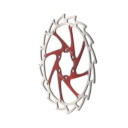 Rotor Anodizado - Rotor 160 mm Plata/Rojo