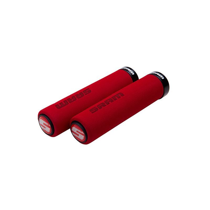 Locking Grip Foam 129mm Single Clamp - Red/Black