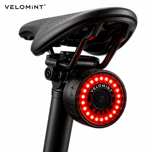 Velomint Smart Rear Light Pro – Luz trasera inteligente USB con sensor de frenado