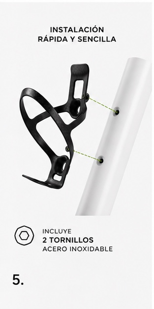 Velomint Carbon Cage SL | Portabidón de carbono ultraligero 14 g