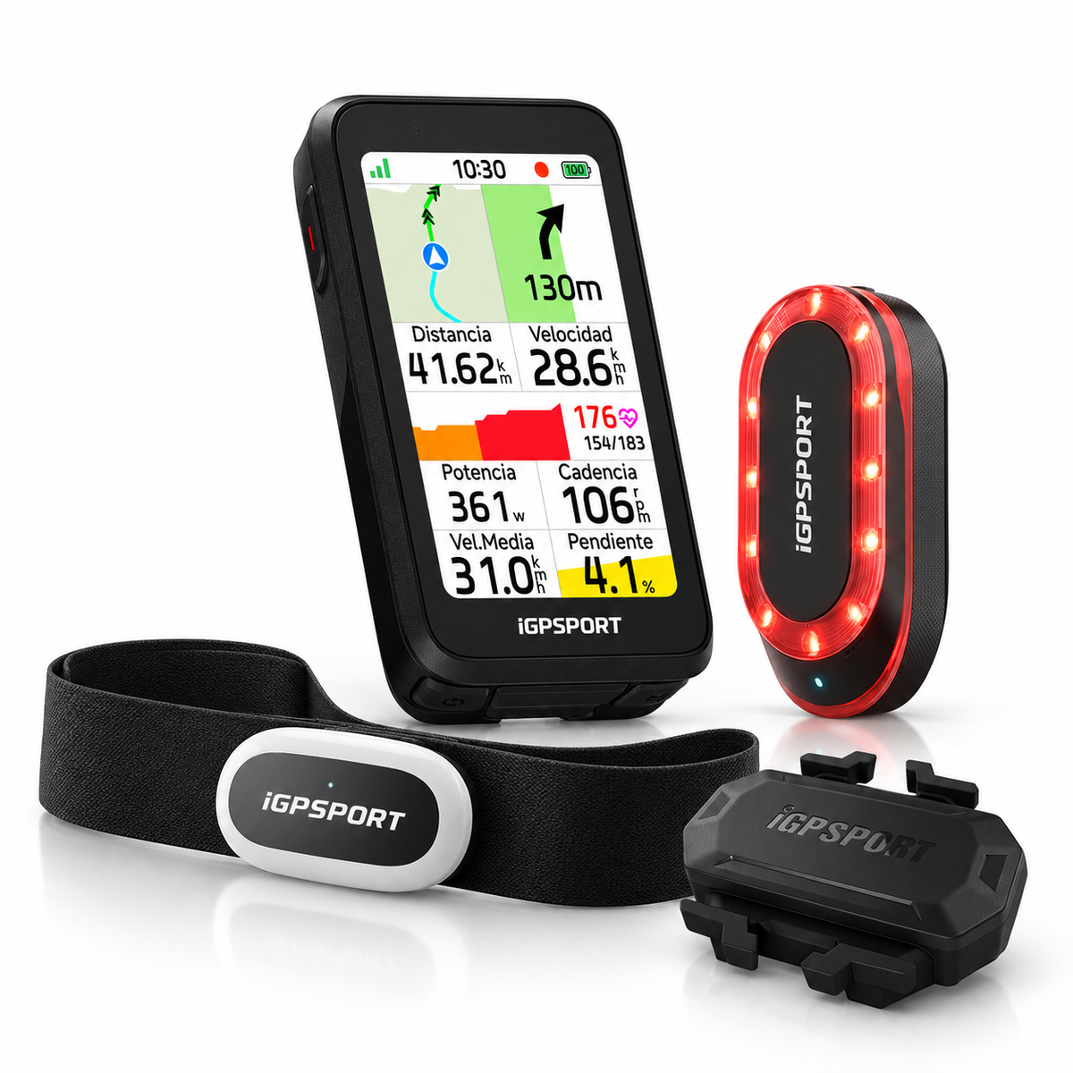 Pack iGPSPORT BiNavi Air, SR-Mini, CAD70 y HR50