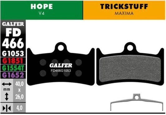 Galfer Pastillas Hope V4 y Trickstuff Maxima - Standard