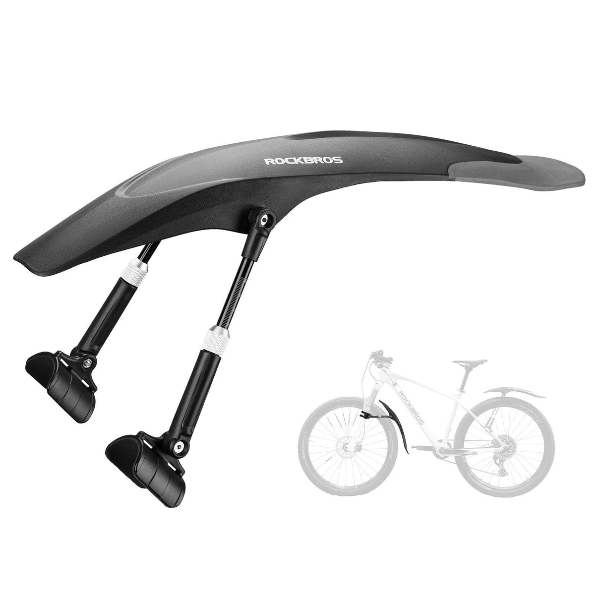 Rockbros Guardabarros Delantero Ajustable MTB - Única