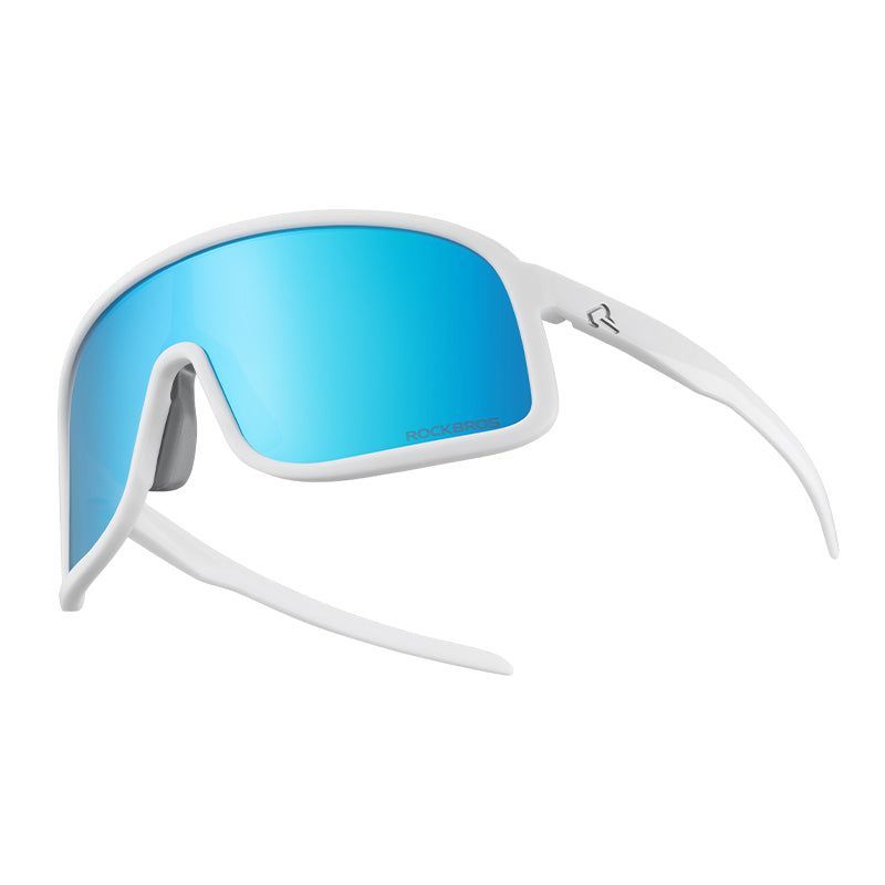Rockbros Gafa Polarizada - Blanco Lente Azul