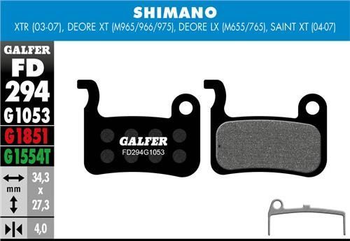 Galfer Pastillas Shimano XTR-XT-SLX-LX-Hone-Saint - Standard
