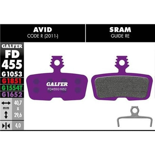 Galfer Pastillas E-Bike Sram Code R/RSC/Guide RE - Única