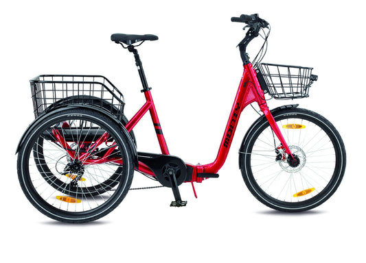 Monty Bikes Rocket 24 - RED-SILVER-RED MD