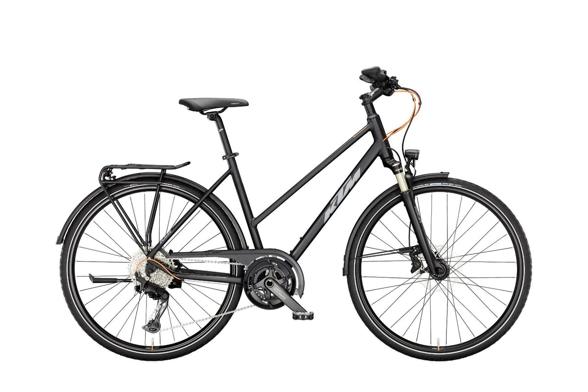 KTM Life 1964 Woman - D 51 BLACK MATT (GREY+ORANGE) 2X11 SHIMANO CUES