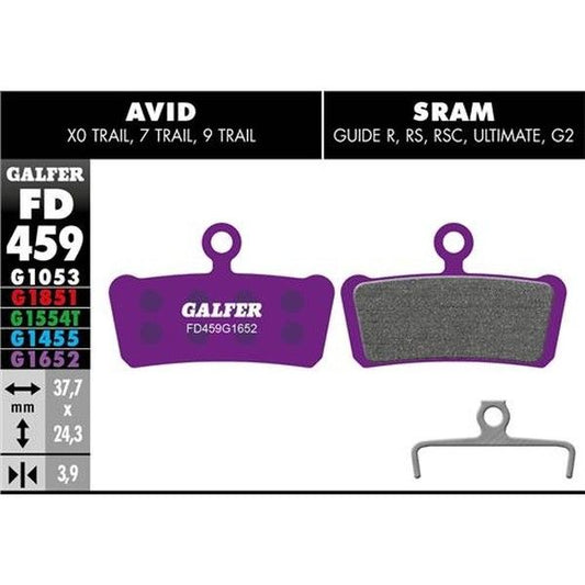 Galfer Pastillas E-Bike Sram Guide/Avid XO Trail - Única