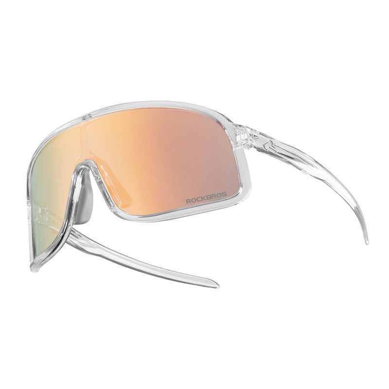Rockbros Gafa Fotocromática Anti-Empañamiento - Transparente Lente Dorada