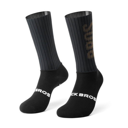 Rockbros Calcetines de Compresión - Negro-Oro T. S (36-38)