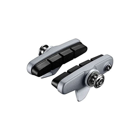 Shimano Zapatas R55C4 con Portazapatas - Plata